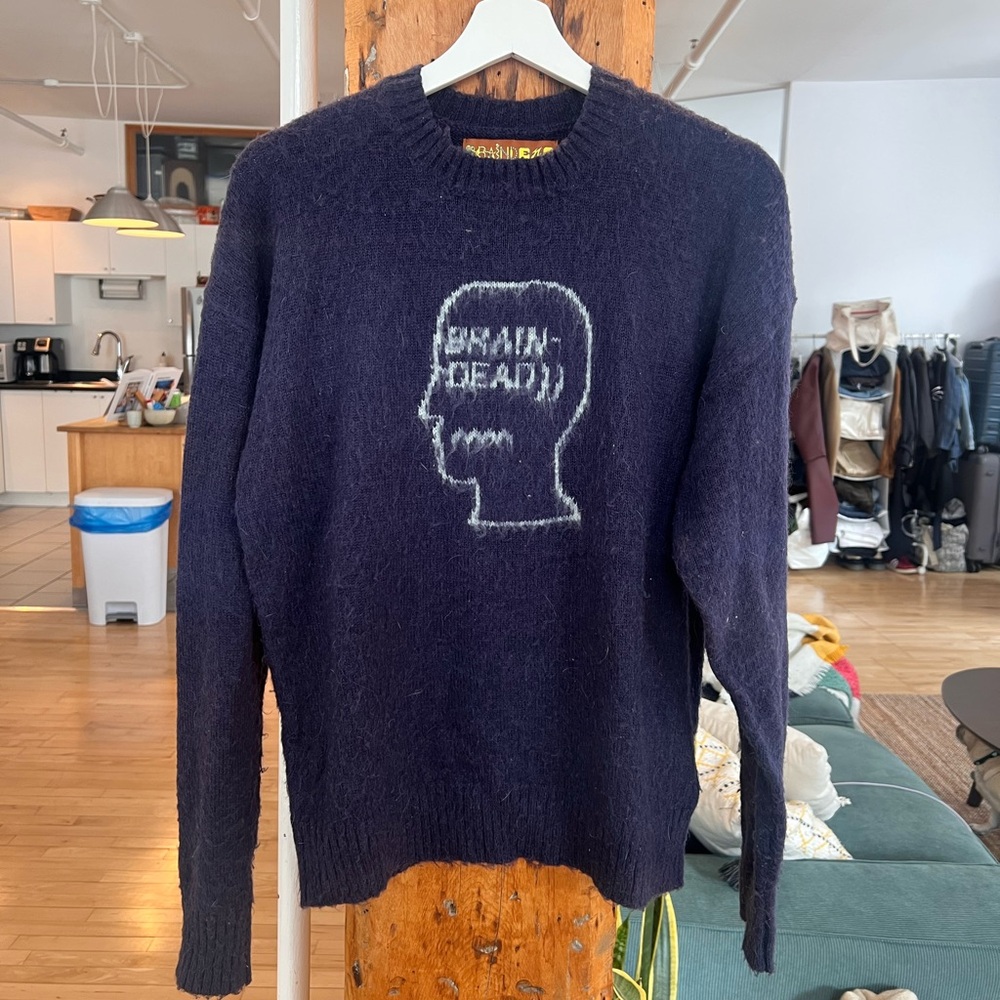 Brain Dead Crew Sweater Size Small